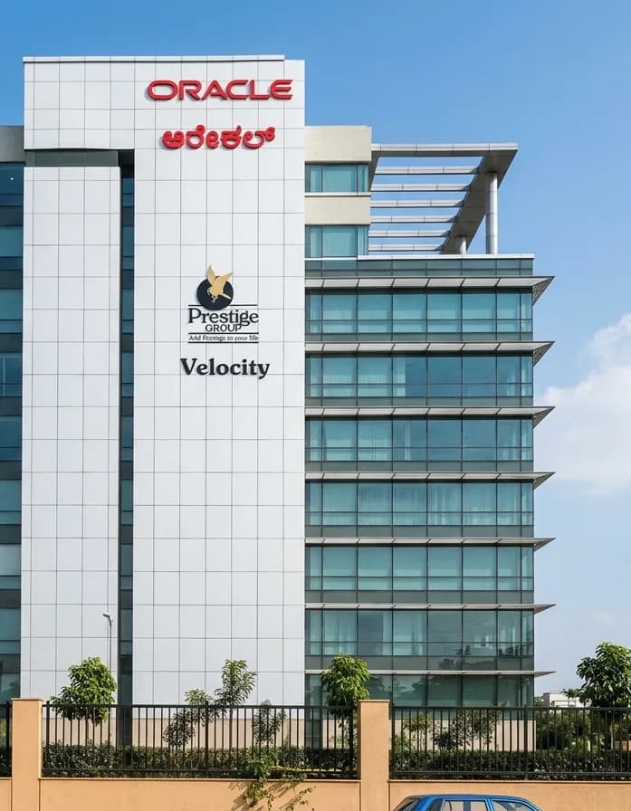 Prestige Velocity building-mounted brand signage