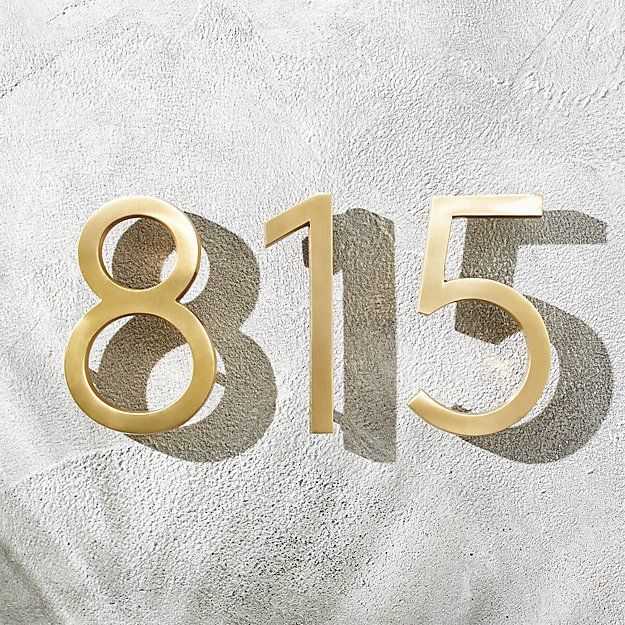 3D Room Number Signage – Luxe Brass Finish (Customizable)