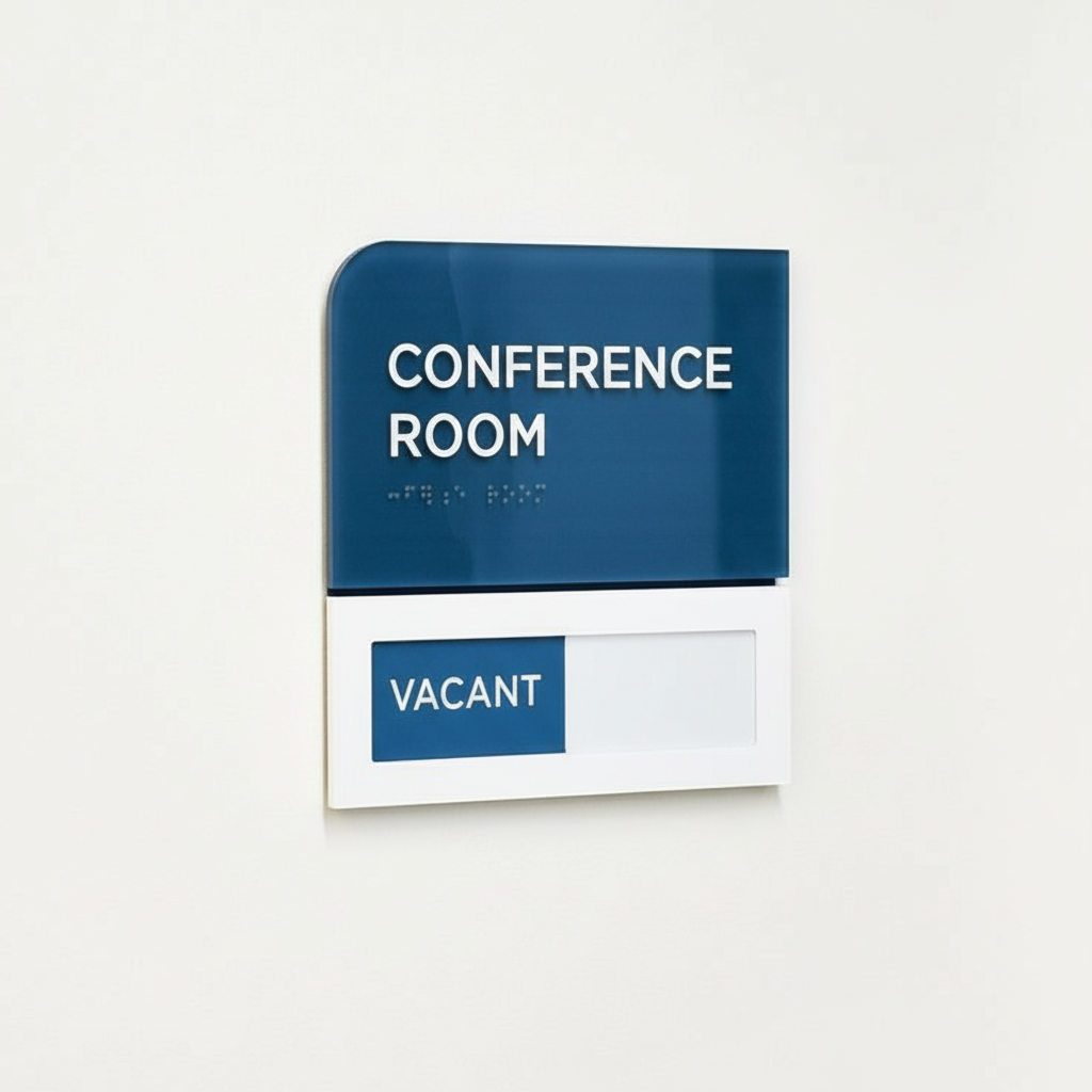 Conference Room Signage – Blue Edition (Customizable)