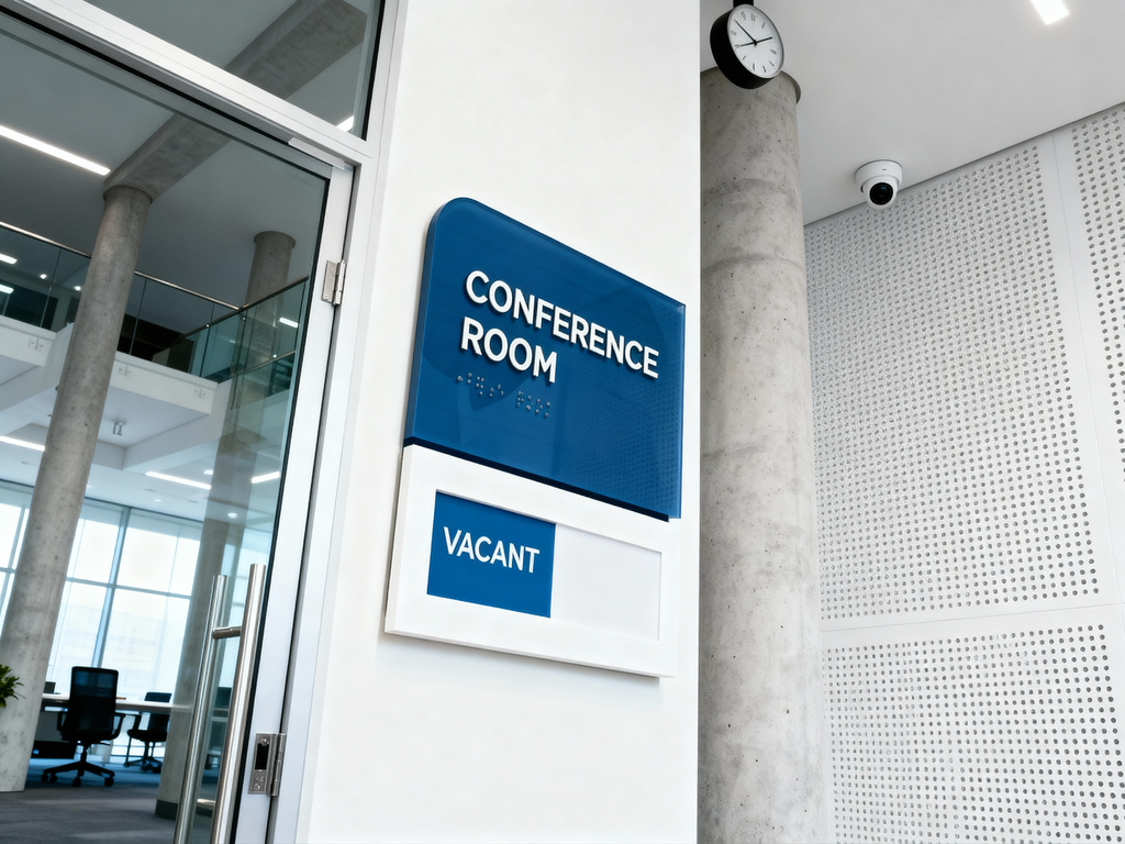 Conference Room Signage – Blue Edition (Customizable)