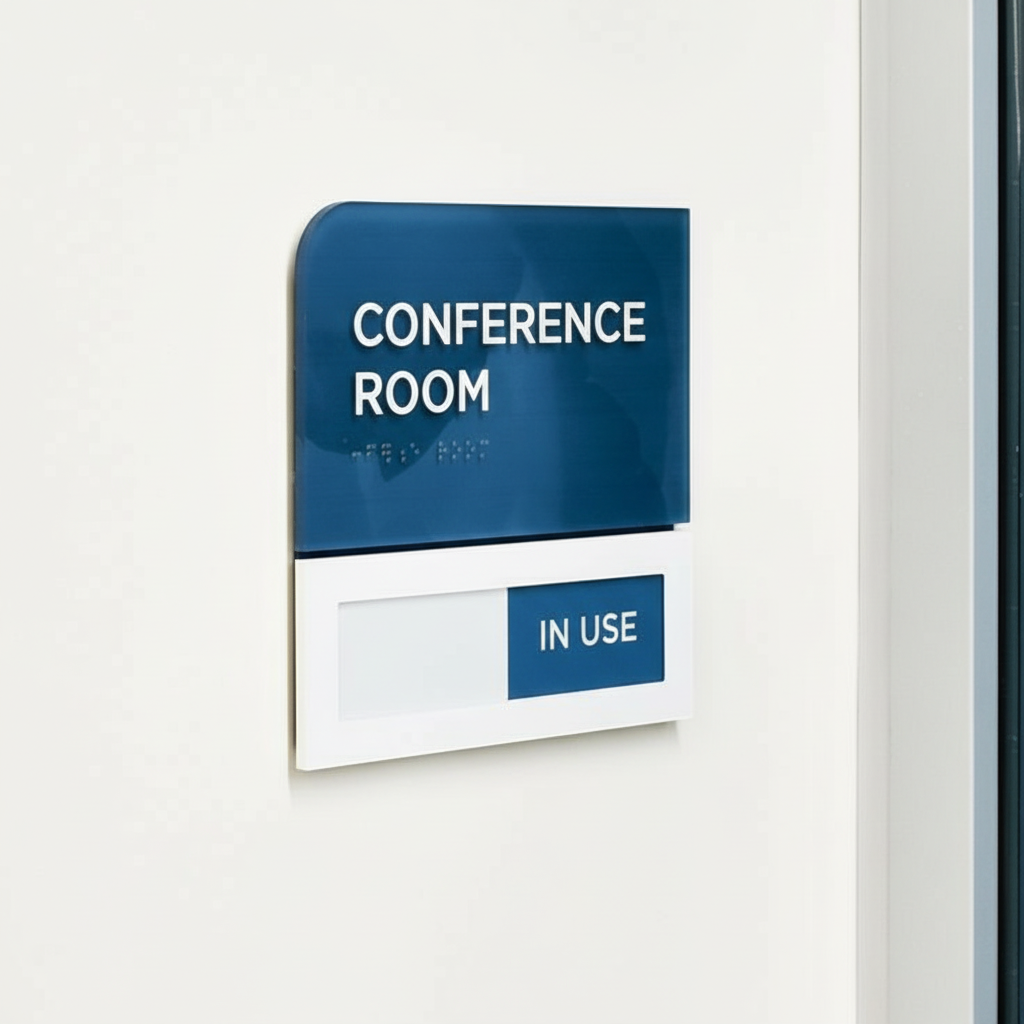 Conference Room Signage – Blue Edition (Customizable)