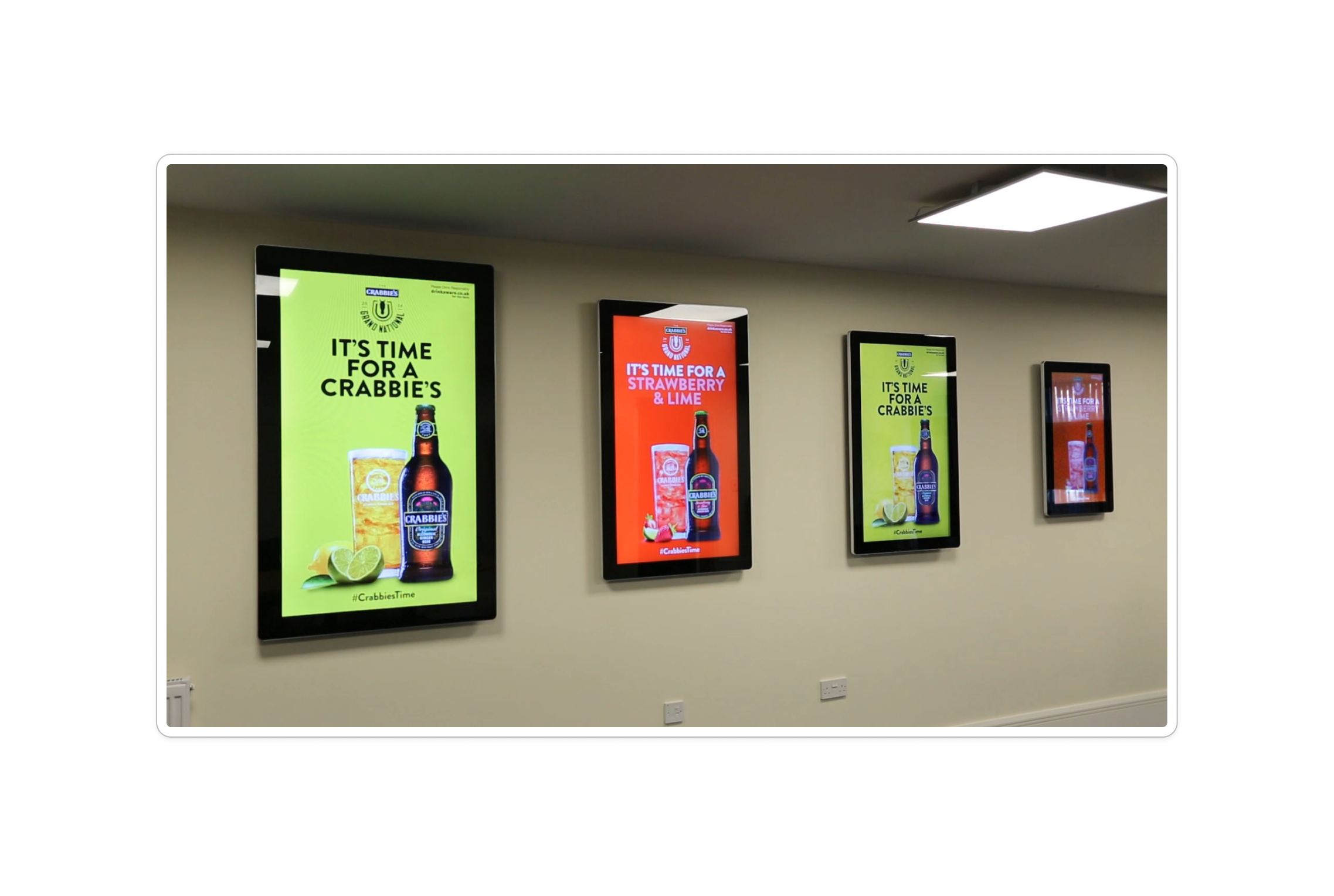 Wall Mounted Digital Display