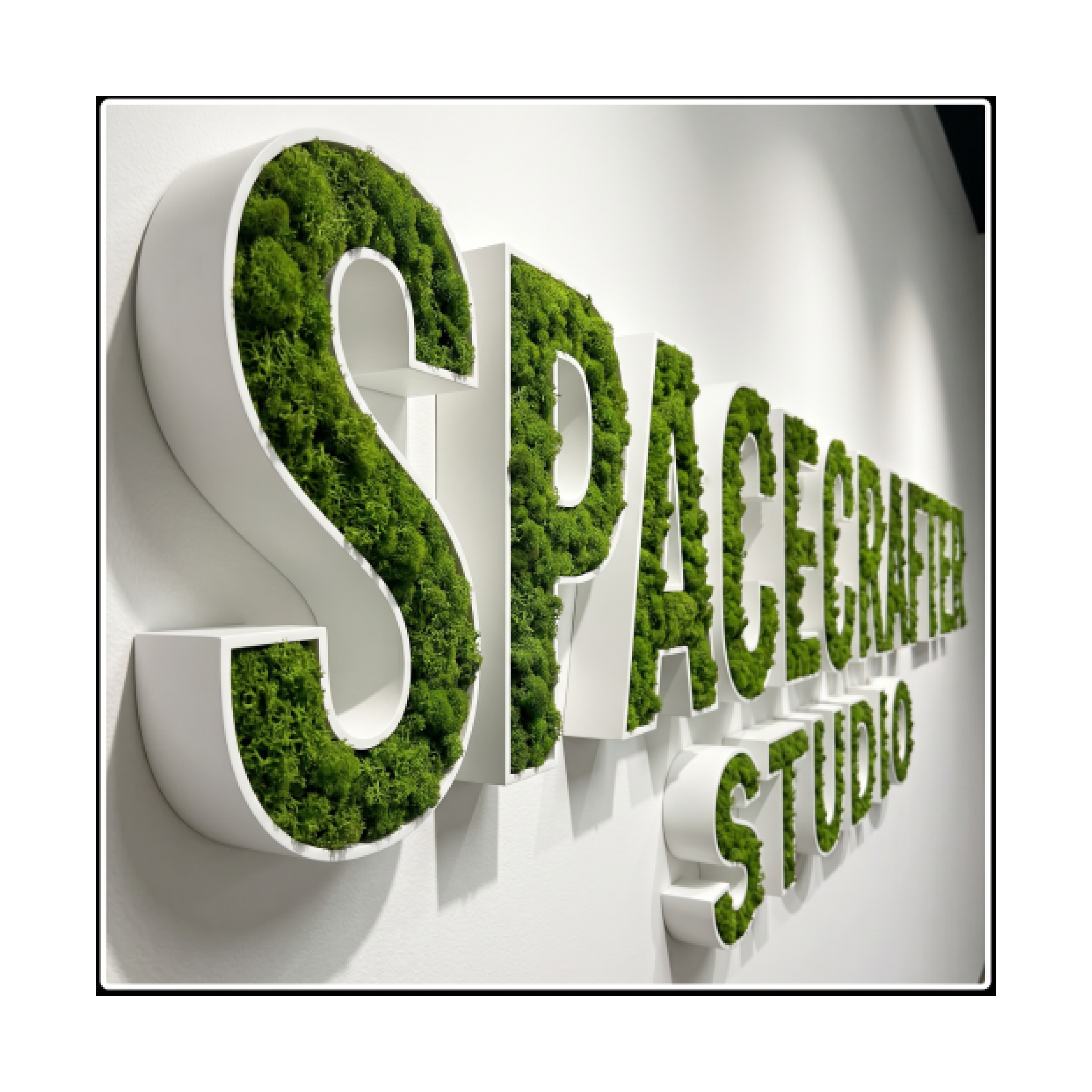 Moss Integrated Brand Lettering