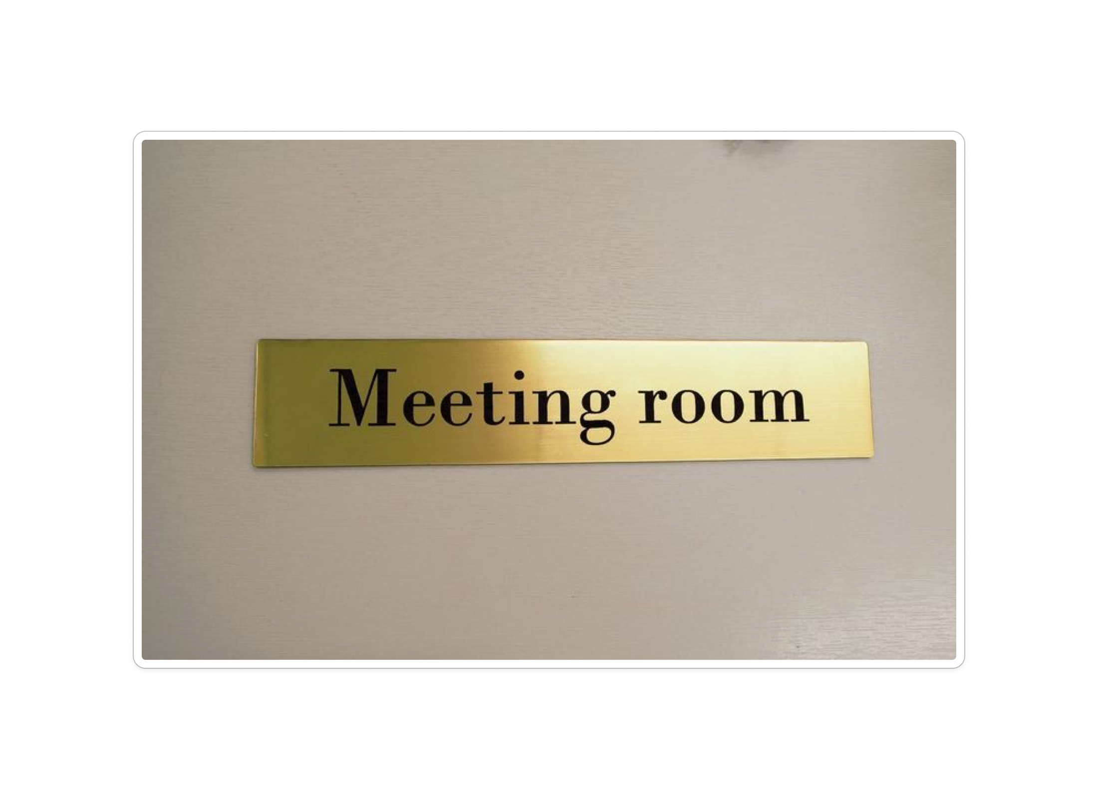 Meeting Room Plates