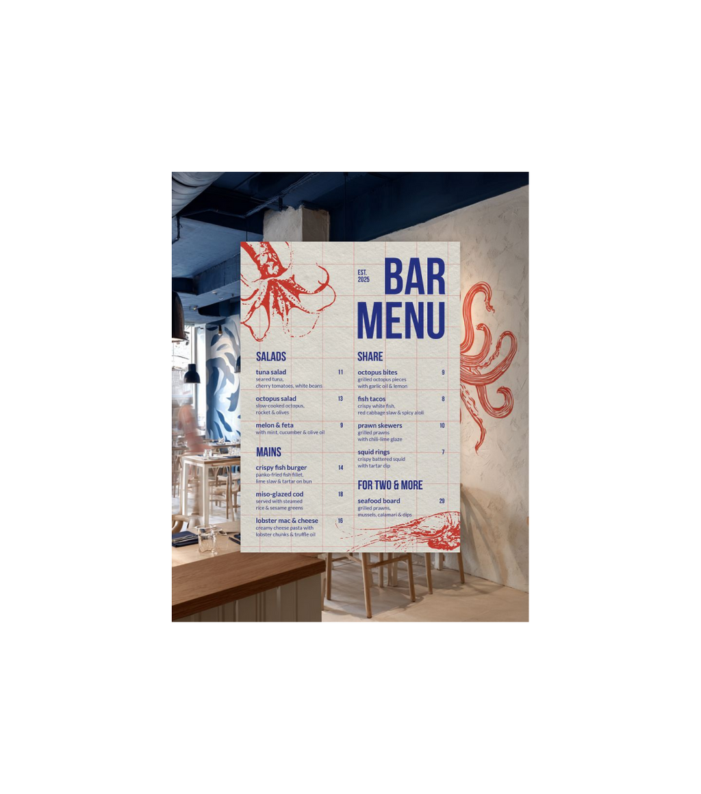 Menu Cards