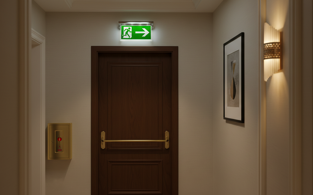 LED Exit Signage – Emergency Wayfinding Light (Standard Green)