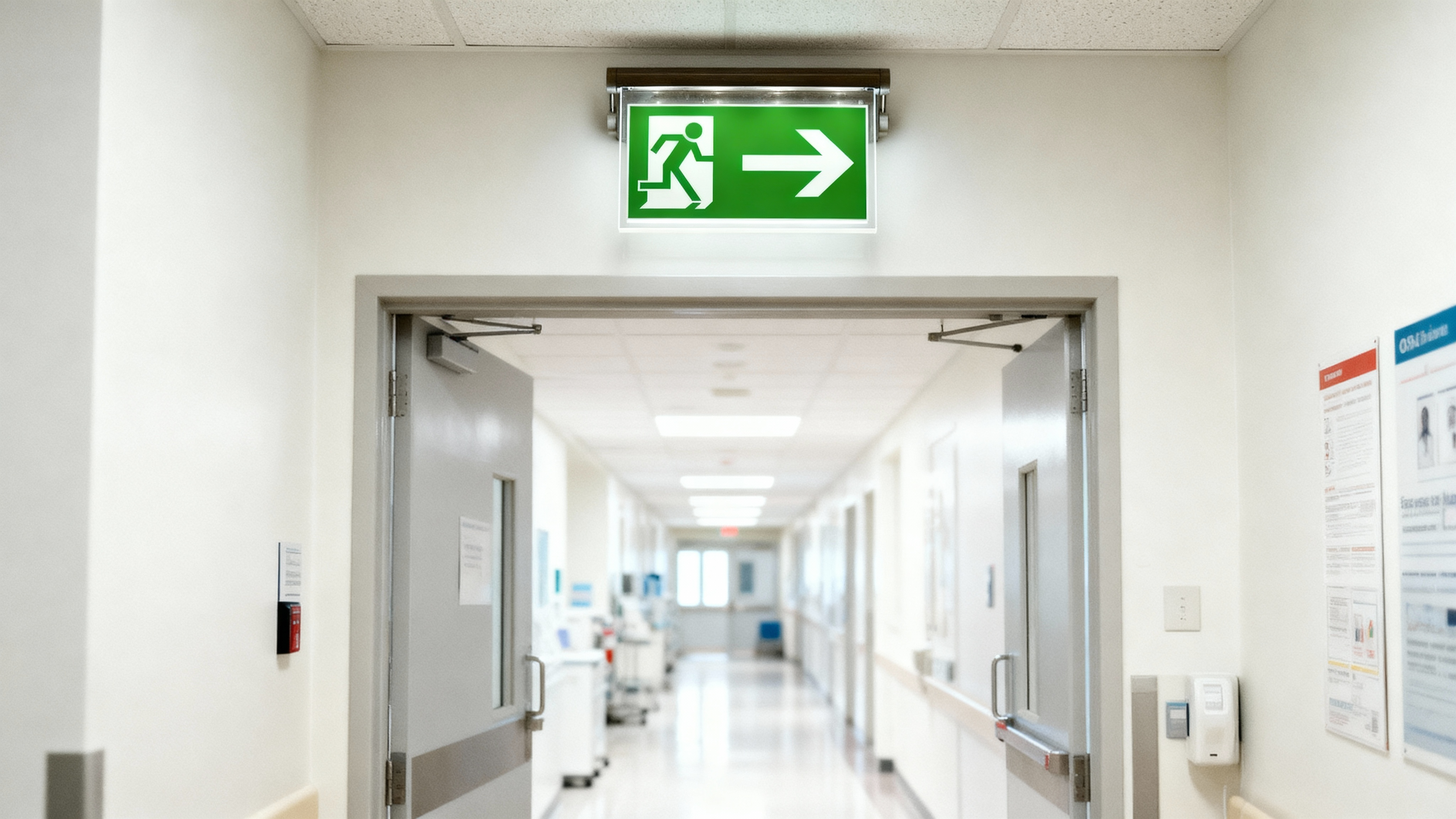 LED Exit Signage – Emergency Wayfinding Light (Standard Green)