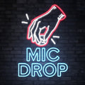 Mic Drop Neon Sign – Bold LED Wall Light for Musicians & Performers