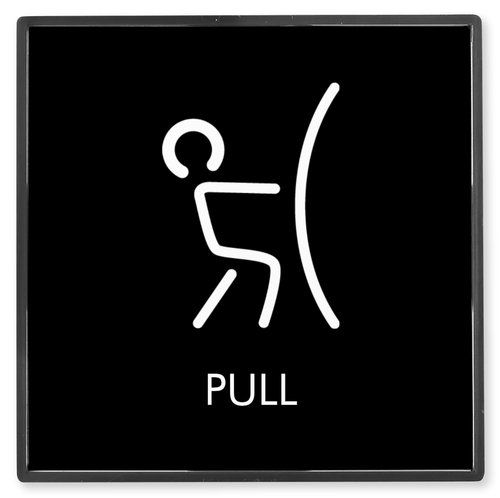 Push & Pull Door Signage – Minimal Icon Series (Customizable)