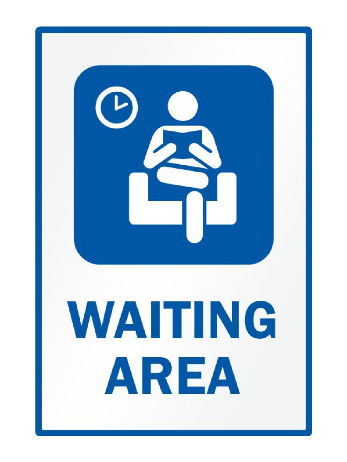 Waiting Area Sign