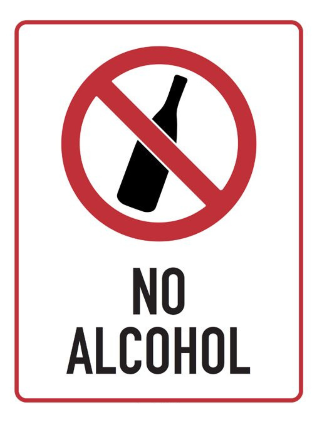No Alcohol Sign