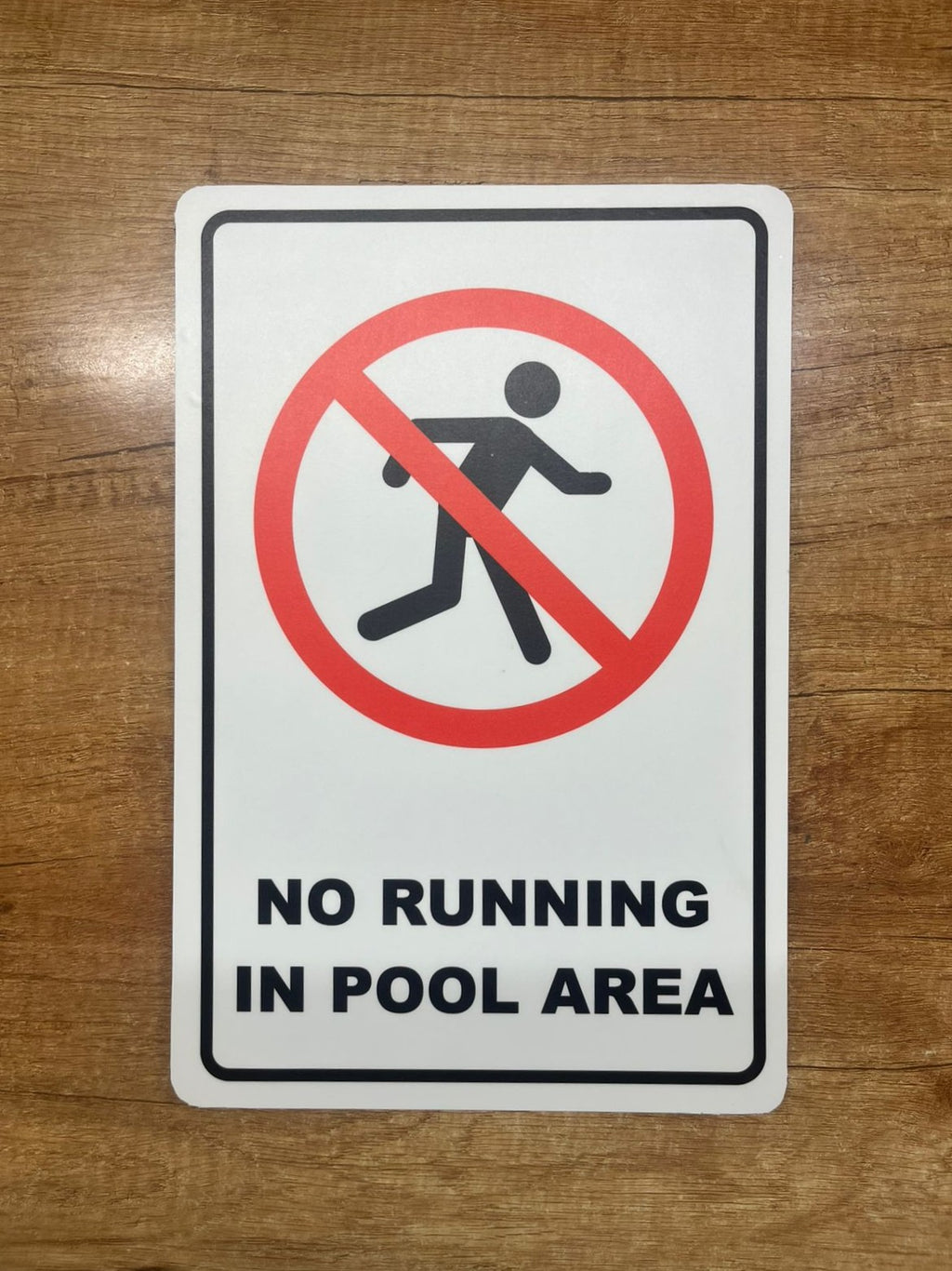 No Running Sign