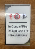 Fire Emergency Evacuation Sign