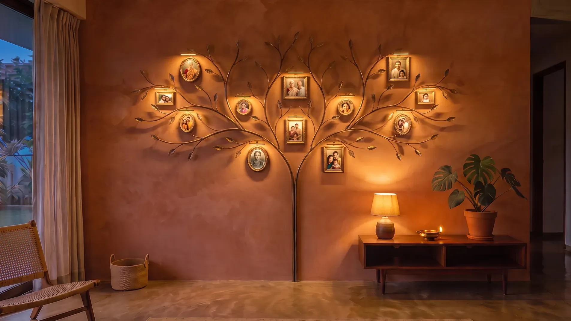 A home with its identity and lighting switched on